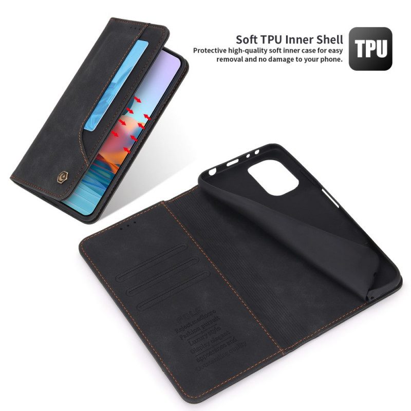 Folio Cover Xiaomi Redmi Note 10 Pro Custodia in pelle Pola Retrò