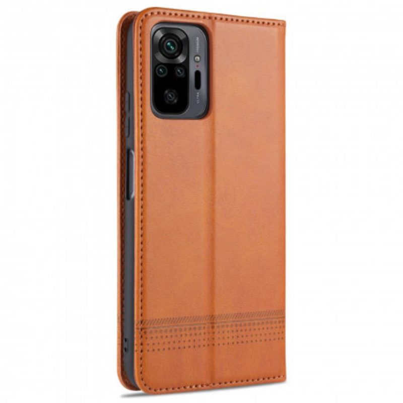 Folio Cover Xiaomi Redmi Note 10 Pro Custodia in pelle Stile In Pelle Azns