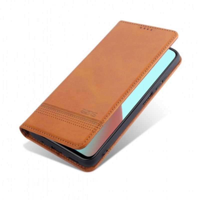 Folio Cover Xiaomi Redmi Note 10 Pro Custodia in pelle Stile In Pelle Azns