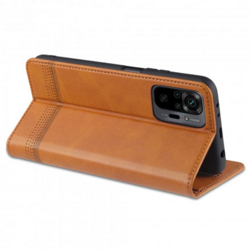 Folio Cover Xiaomi Redmi Note 10 Pro Custodia in pelle Stile In Pelle Azns