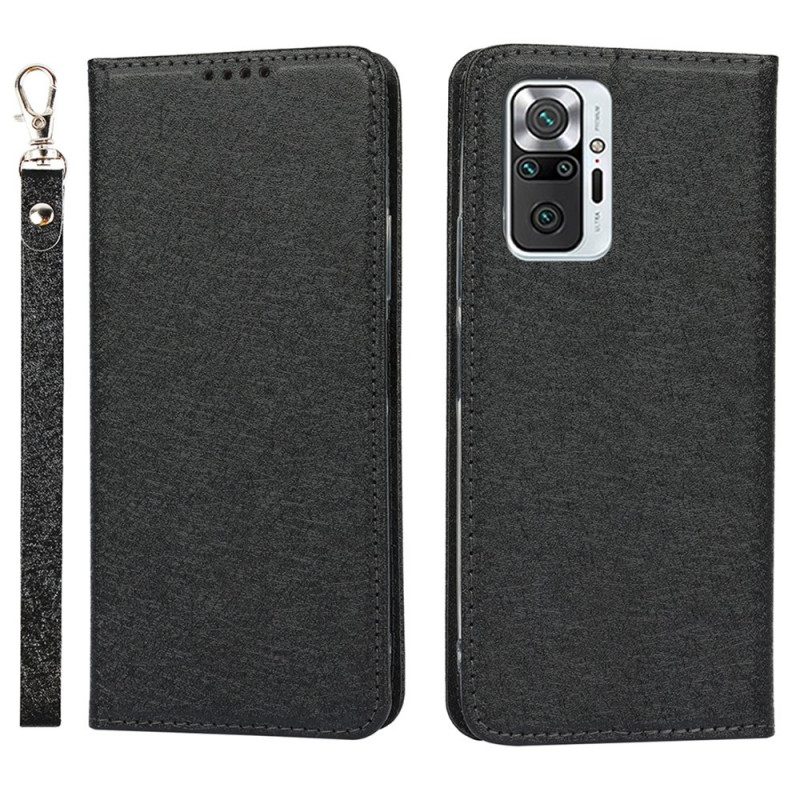 Folio Cover Xiaomi Redmi Note 10 Pro Custodia in pelle Stile In Morbida Pelle Con Cinturino