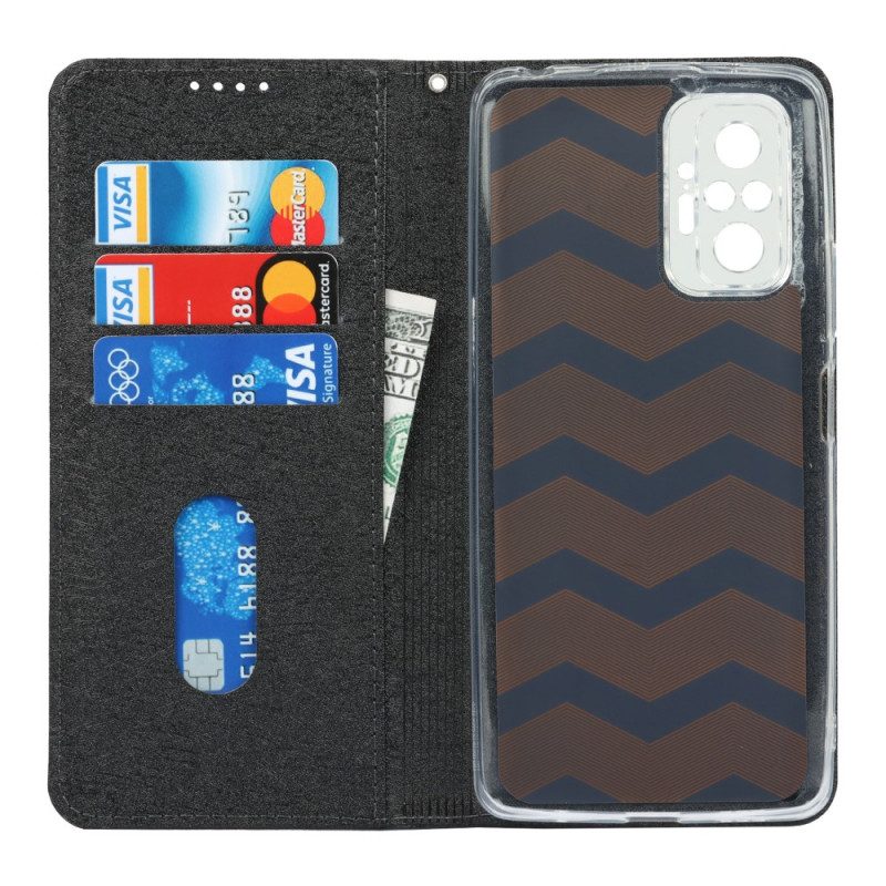 Folio Cover Xiaomi Redmi Note 10 Pro Custodia in pelle Stile In Morbida Pelle Con Cinturino