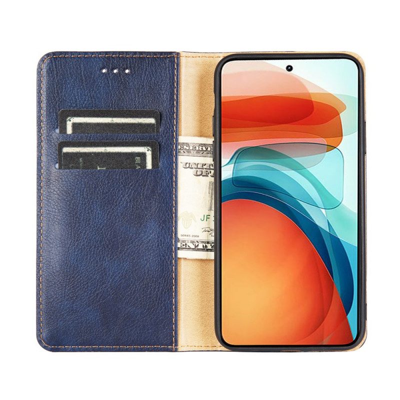 Folio Cover Xiaomi Redmi Note 10 Pro Custodia in pelle Stile Vintage In Pelle