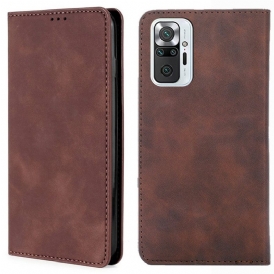 Folio Cover Xiaomi Redmi Note 10 Pro Custodia in pelle Tocco Di Pelle Classico