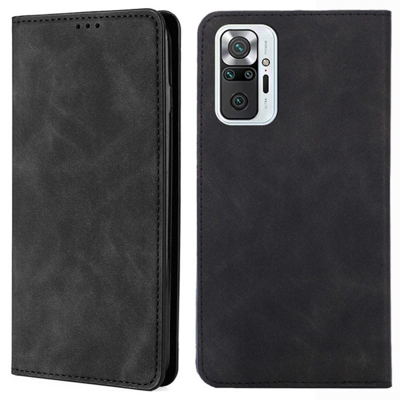 Folio Cover Xiaomi Redmi Note 10 Pro Custodia in pelle Tocco Di Pelle Classico