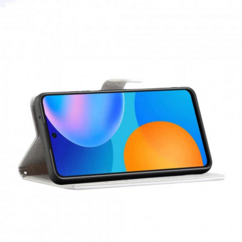 Folio Cover Xiaomi Redmi Note 10 Pro Piuma Con Cordino