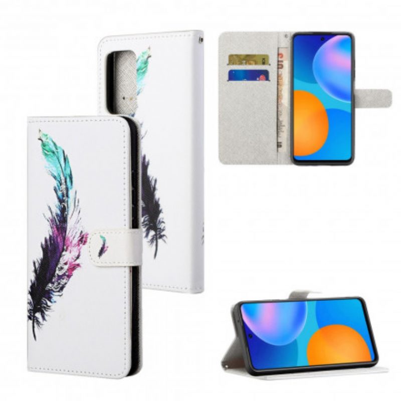 Folio Cover Xiaomi Redmi Note 10 Pro Piuma Con Cordino