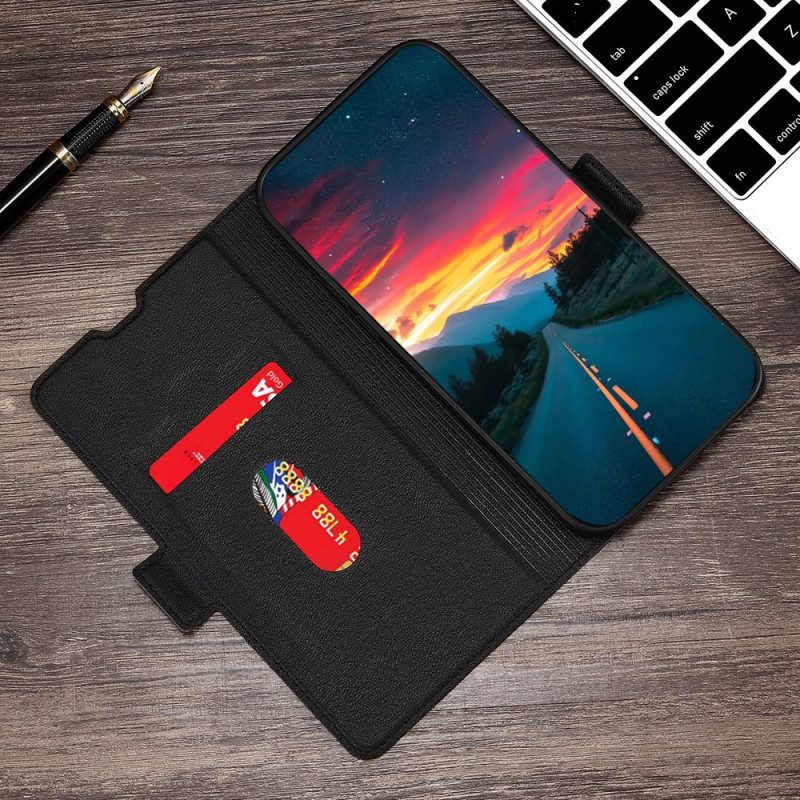 Folio Cover Xiaomi Redmi Note 10 Pro Stile In Pelle Ultra Fine