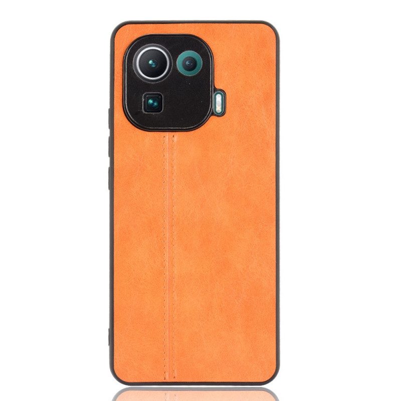 Cover Xiaomi Mi 11 Pro Effetto Pelle Couture