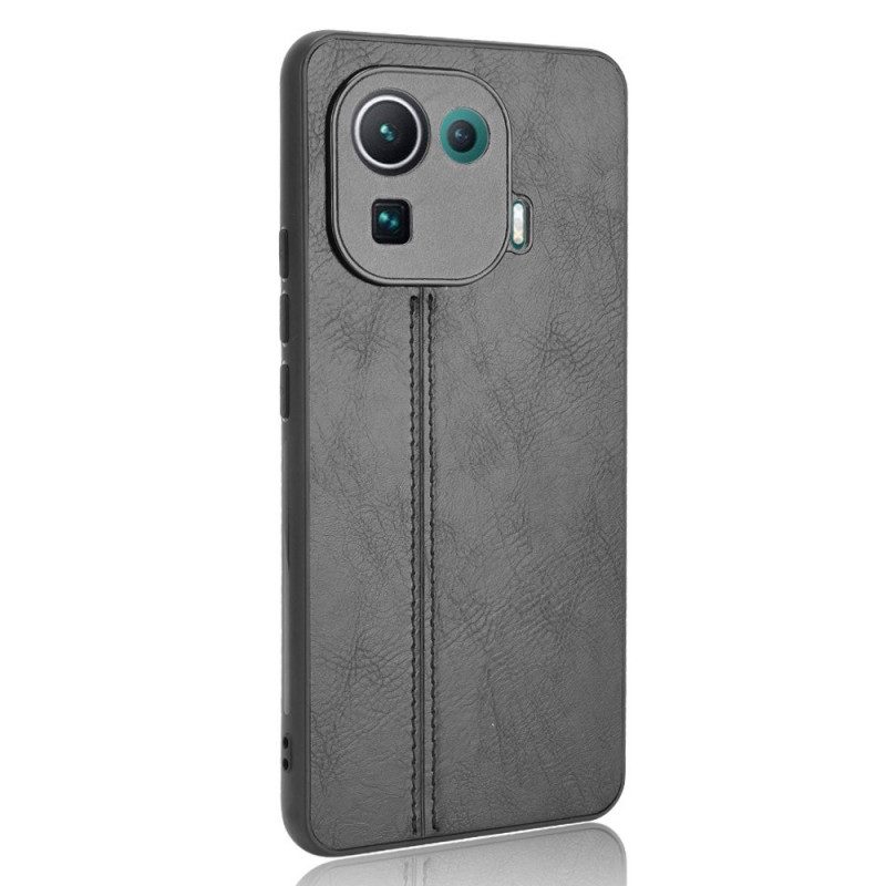 Cover Xiaomi Mi 11 Pro Effetto Pelle Couture