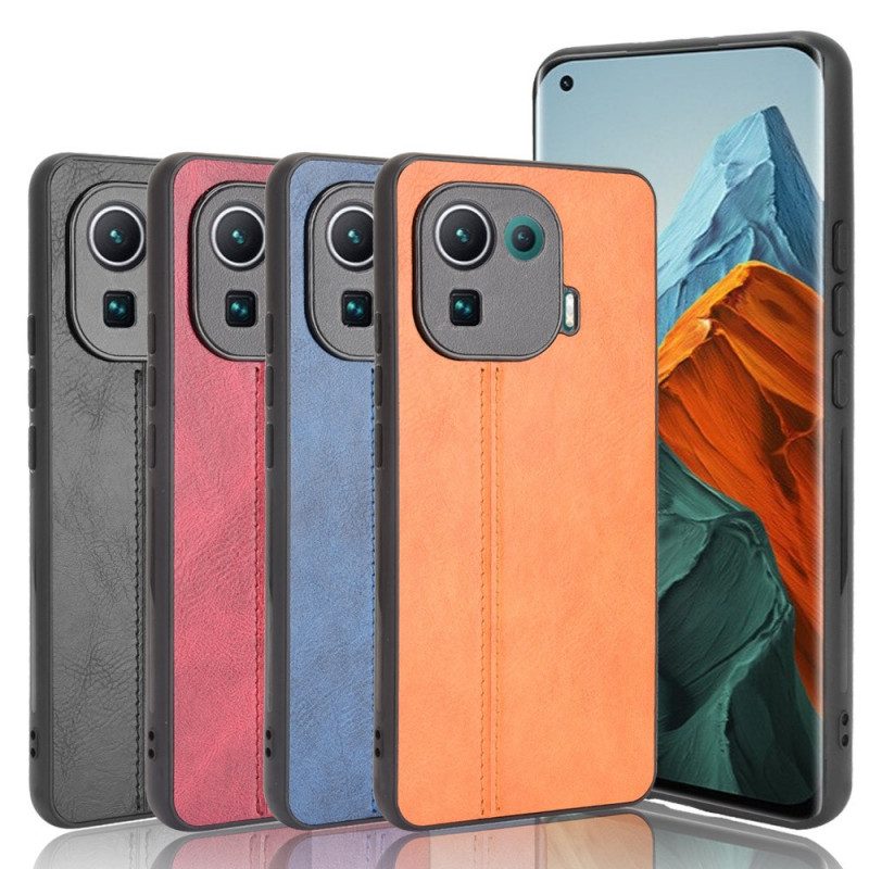 Cover Xiaomi Mi 11 Pro Effetto Pelle Couture