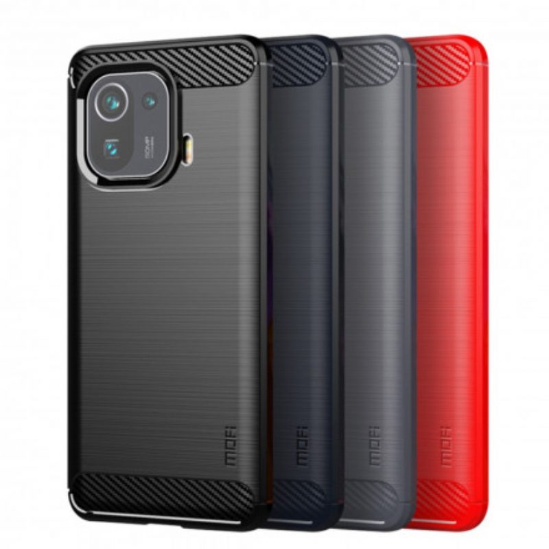 Cover Xiaomi Mi 11 Pro Fibra Di Carbonio Spazzolata Mofi