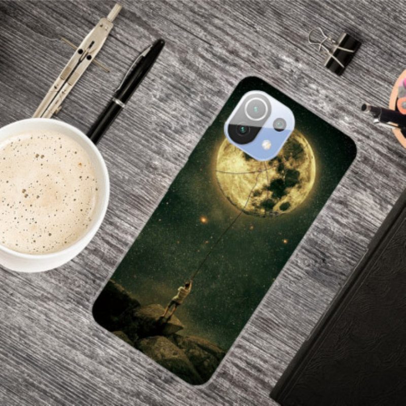 Cover Xiaomi Mi 11 Pro L'uomo Della Luna Flessibile