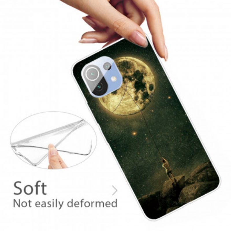 Cover Xiaomi Mi 11 Pro L'uomo Della Luna Flessibile