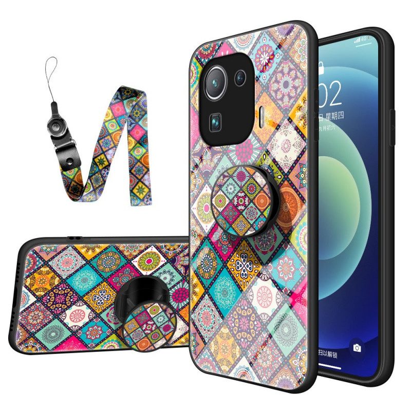 Cover Xiaomi Mi 11 Pro Supporto Magnetico Patchwork