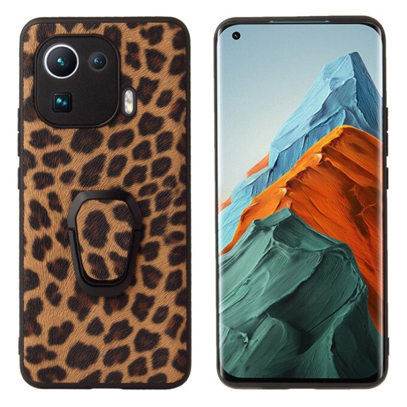 Cover Xiaomi Mi 11 Pro Supporto Per Anello Stile Leopardo