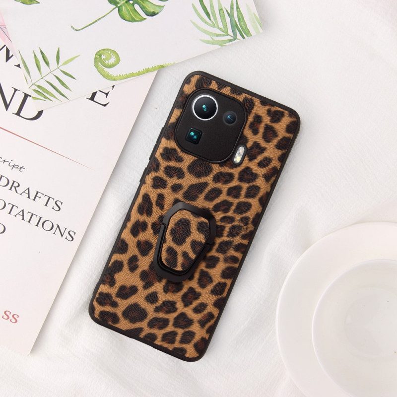 Cover Xiaomi Mi 11 Pro Supporto Per Anello Stile Leopardo