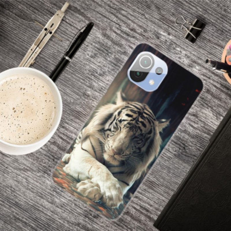 Cover Xiaomi Mi 11 Pro Tigre Flessibile