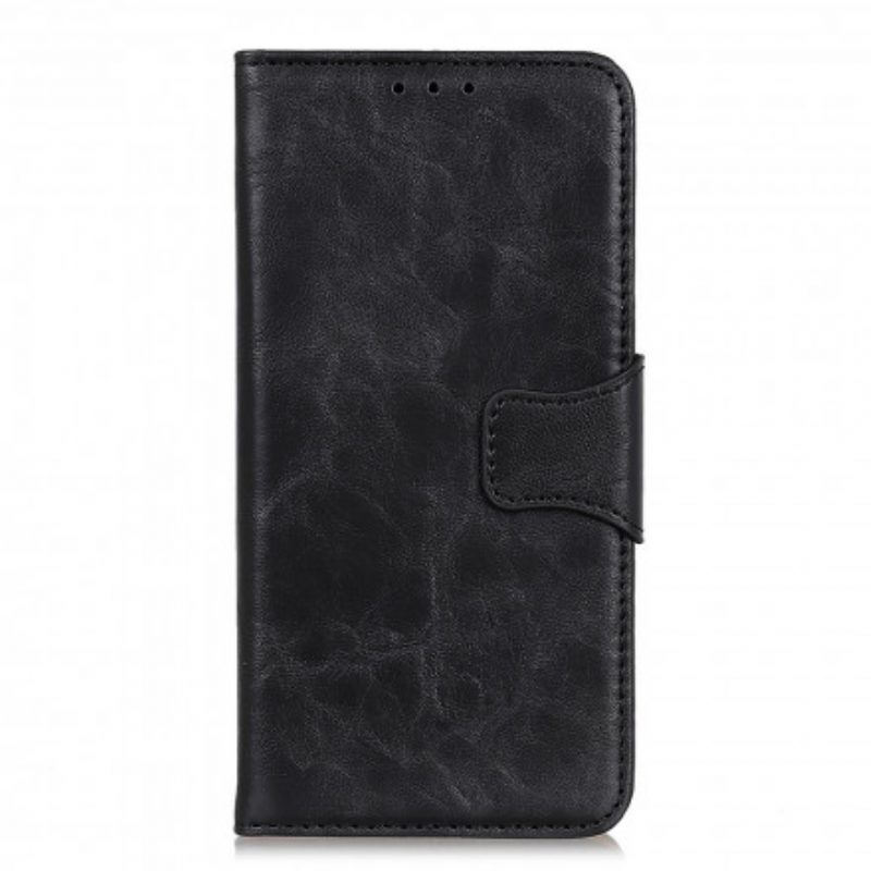 Custodia in pelle Xiaomi Mi 11 Pro Chiusura Reversibile In Pelle Crosta