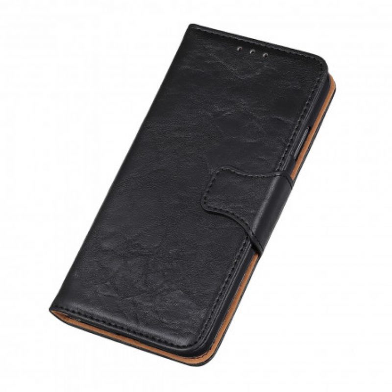 Custodia in pelle Xiaomi Mi 11 Pro Chiusura Reversibile In Pelle Crosta