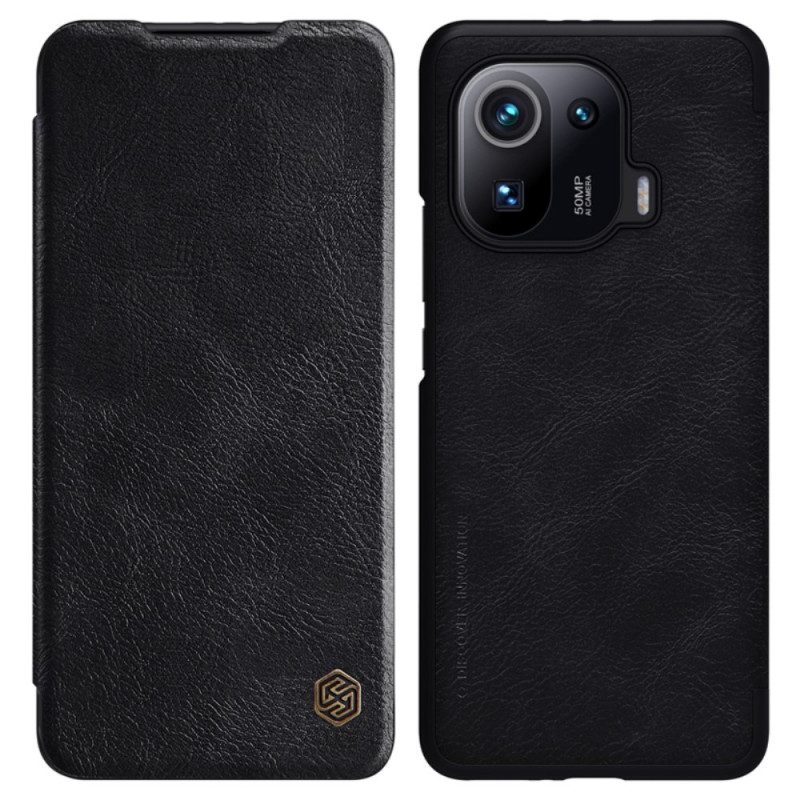 Folio Cover Xiaomi Mi 11 Pro Custodia in pelle Serie Nillkin Qin