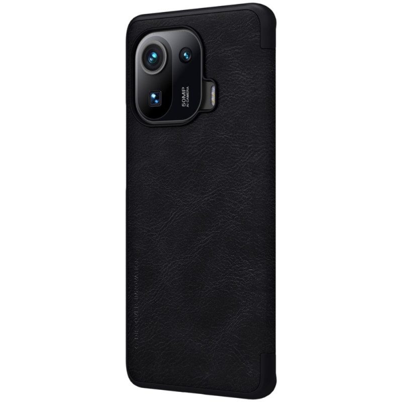 Folio Cover Xiaomi Mi 11 Pro Custodia in pelle Serie Nillkin Qin