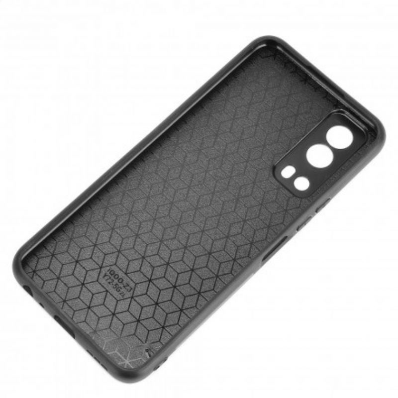 Cover Vivo Y72 5G Effetto Pelle Couture