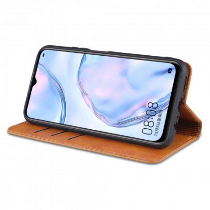 Folio Cover Vivo Y72 5G Custodia in pelle Stile In Pelle Azns