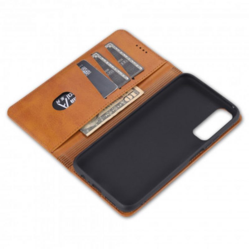 Folio Cover Vivo Y72 5G Custodia in pelle Stile In Pelle Azns