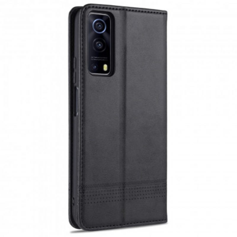 Folio Cover Vivo Y72 5G Custodia in pelle Stile In Pelle Azns