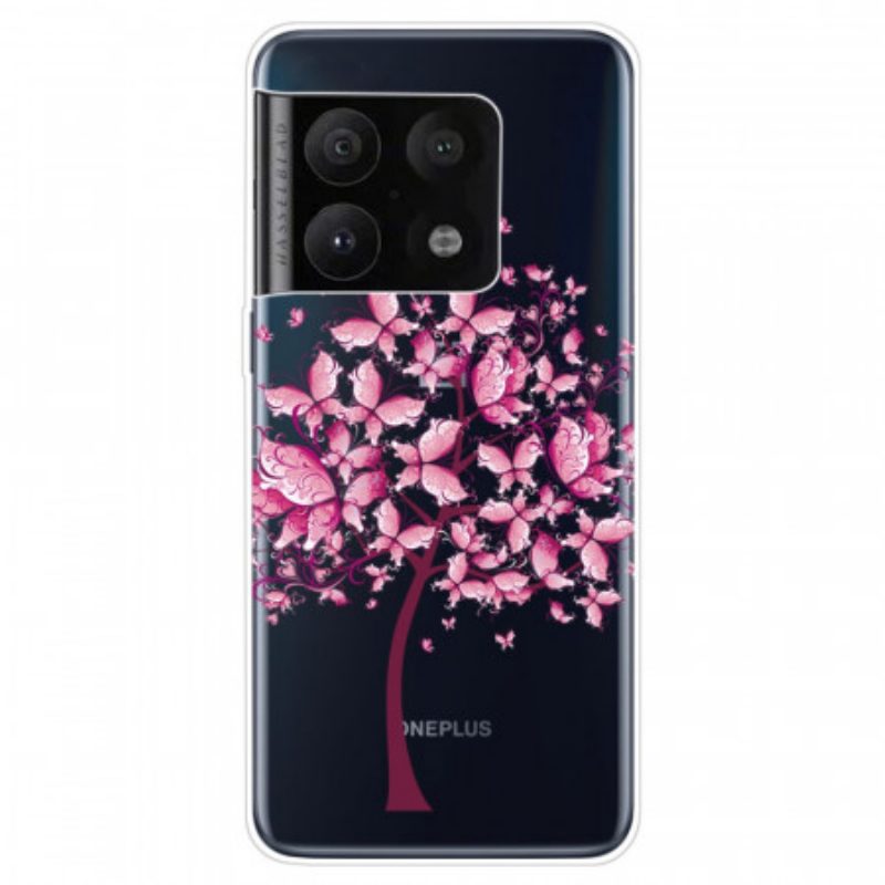 Cover OnePlus 10 Pro 5G Cima Dell'albero Rosa