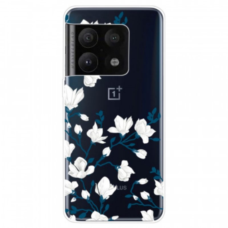 Cover OnePlus 10 Pro 5G Fiori Bianchi