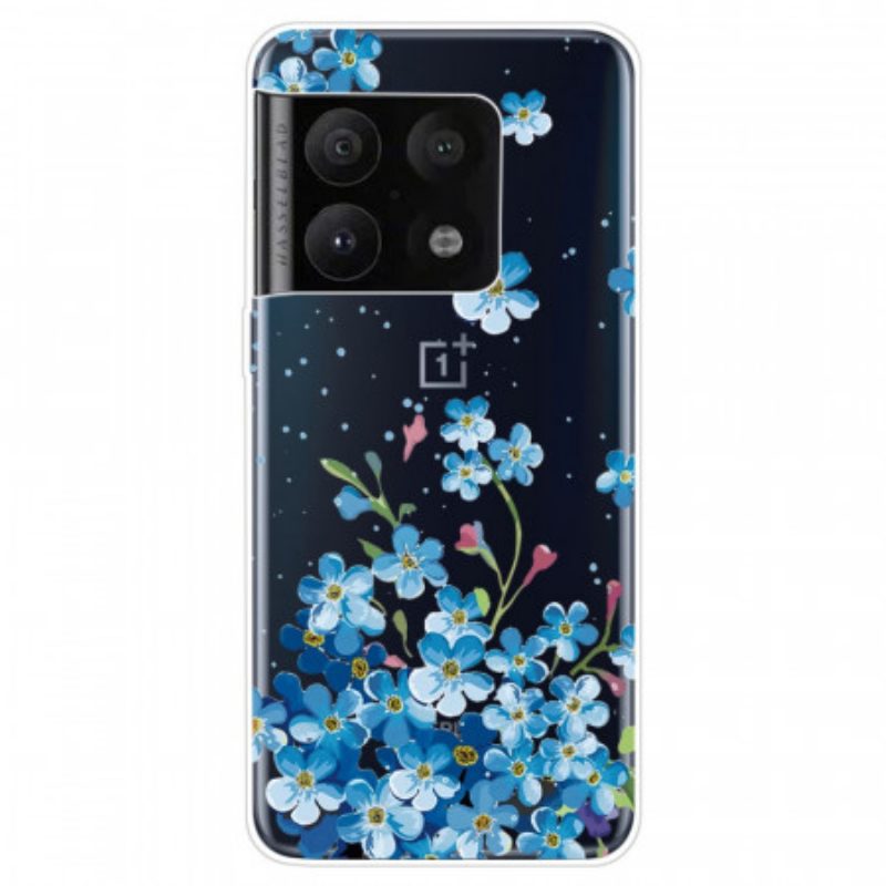 Cover OnePlus 10 Pro 5G Fiori Blu