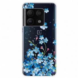 Cover OnePlus 10 Pro 5G Fiori Blu