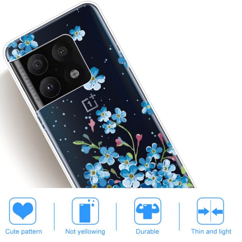 Cover OnePlus 10 Pro 5G Fiori Blu