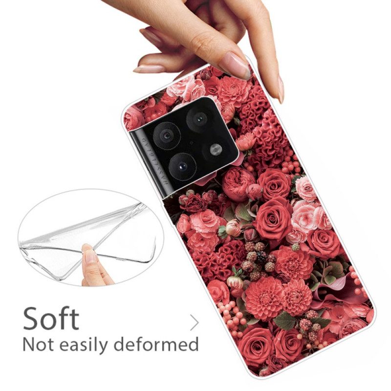 Cover OnePlus 10 Pro 5G Fiori Rosa