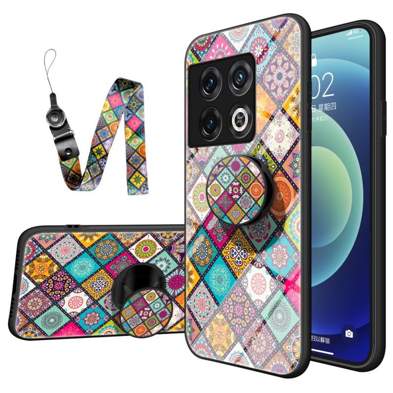 Cover OnePlus 10 Pro 5G Supporto Magnetico Patchwork