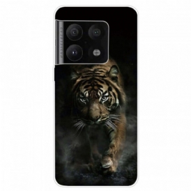 Cover OnePlus 10 Pro 5G Tigre Flessibile Nella Nebbia