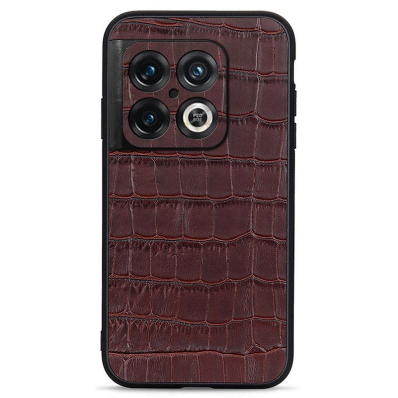 Cover OnePlus 10 Pro 5G Vera Pelle Di Coccodrillo