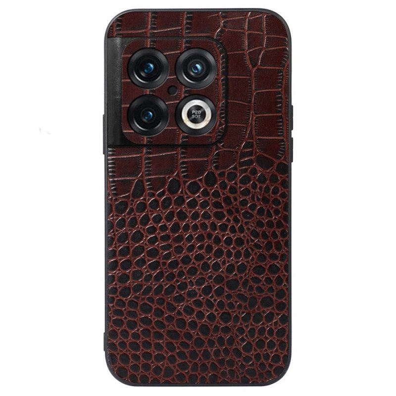 Cover OnePlus 10 Pro 5G Vera Pelle Di Coccodrillo