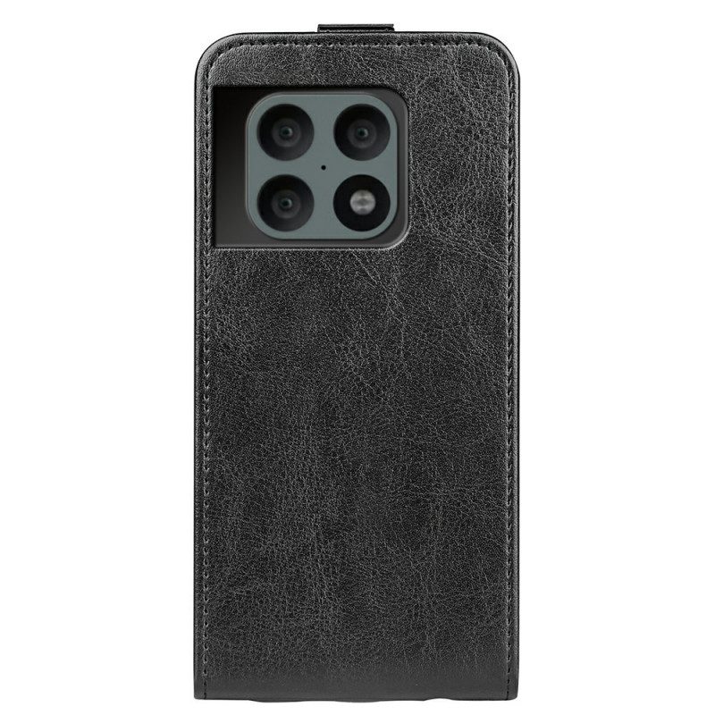 Custodia in pelle OnePlus 10 Pro 5G Folio Cover Ribalta Verticale Effetto Pelle