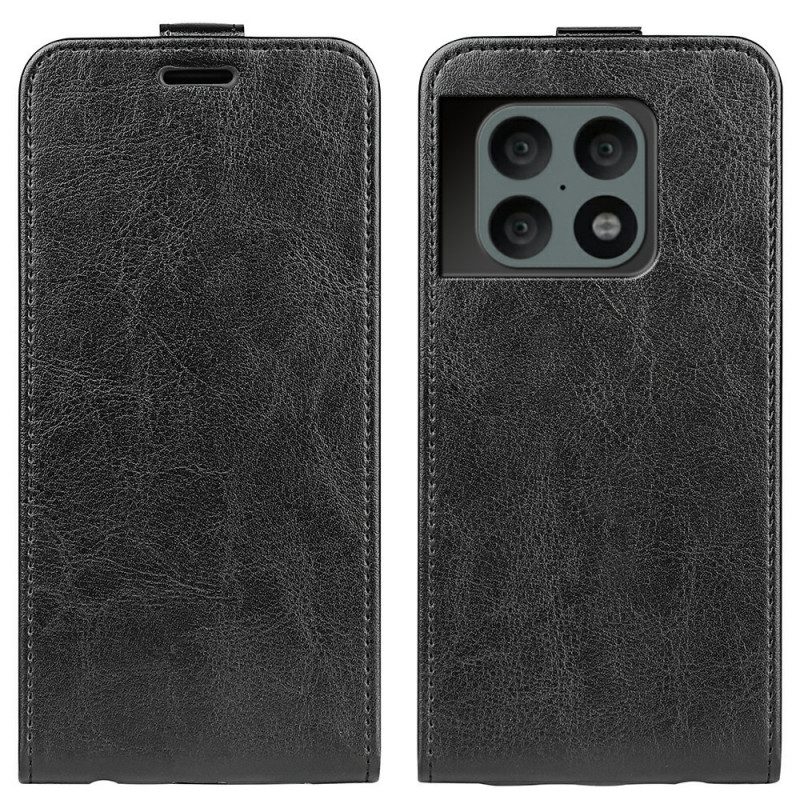 Custodia in pelle OnePlus 10 Pro 5G Folio Cover Ribalta Verticale Effetto Pelle