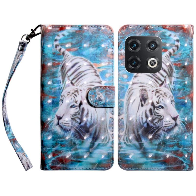 Custodia in pelle OnePlus 10 Pro 5G Perizoma Tigre