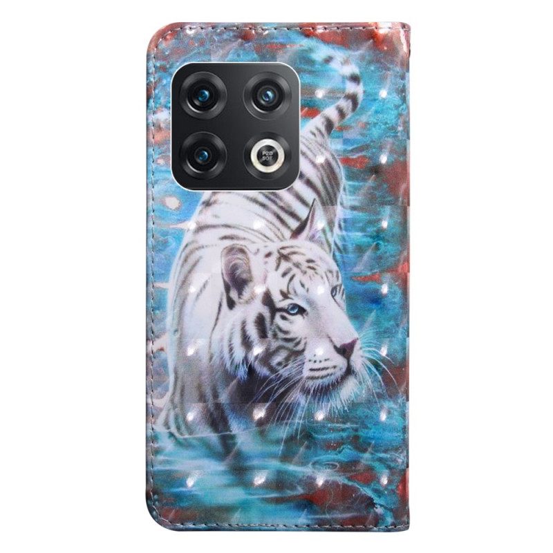 Custodia in pelle OnePlus 10 Pro 5G Perizoma Tigre