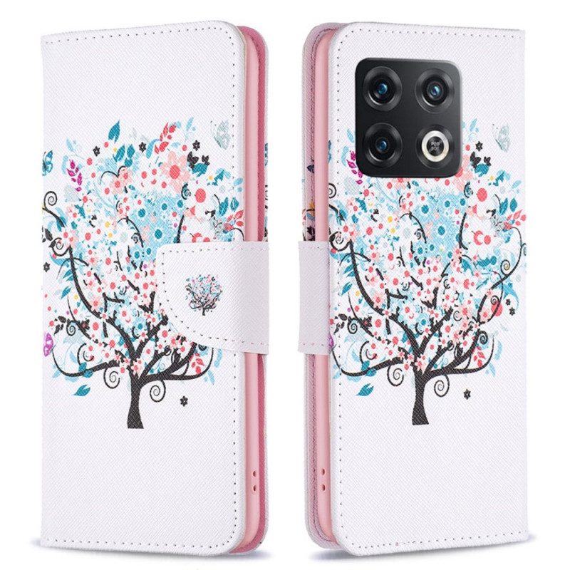 Folio Cover OnePlus 10 Pro 5G Albero Fiorito