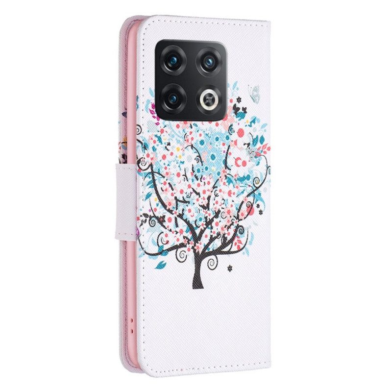 Folio Cover OnePlus 10 Pro 5G Albero Fiorito