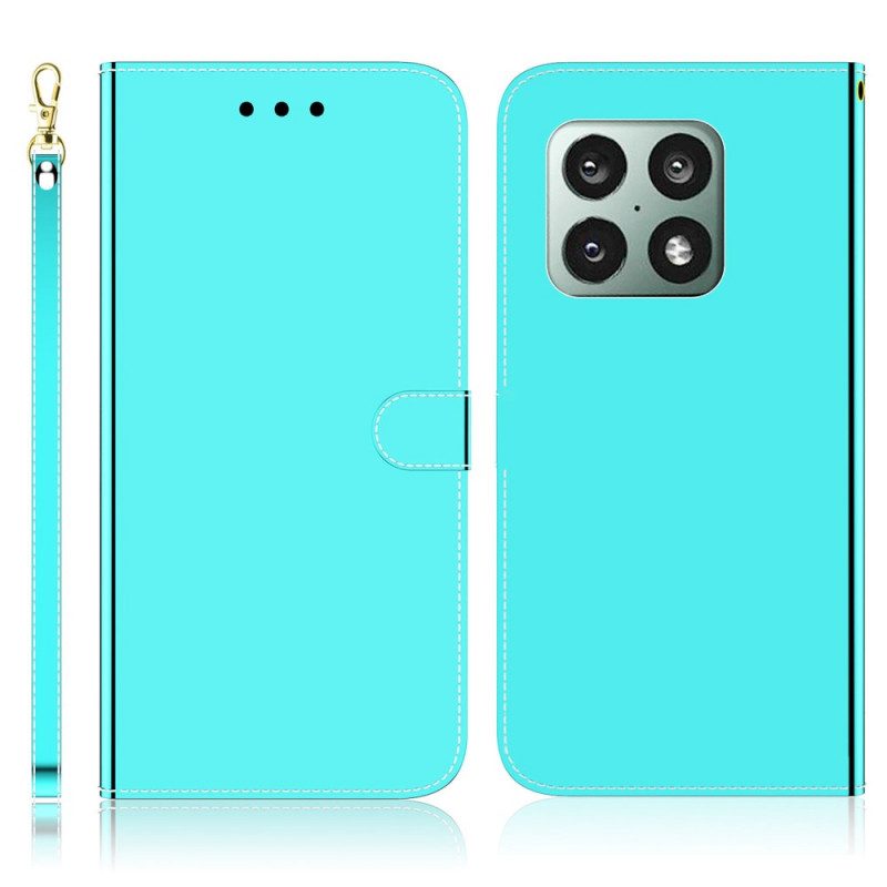 Folio Cover OnePlus 10 Pro 5G Copri Specchietto In Ecopelle