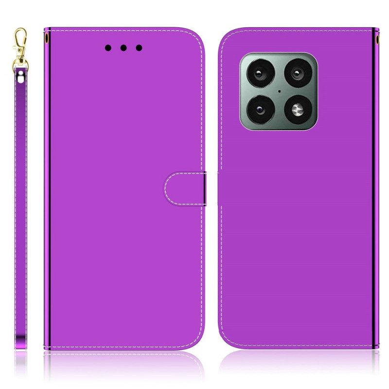 Folio Cover OnePlus 10 Pro 5G Copri Specchietto In Ecopelle