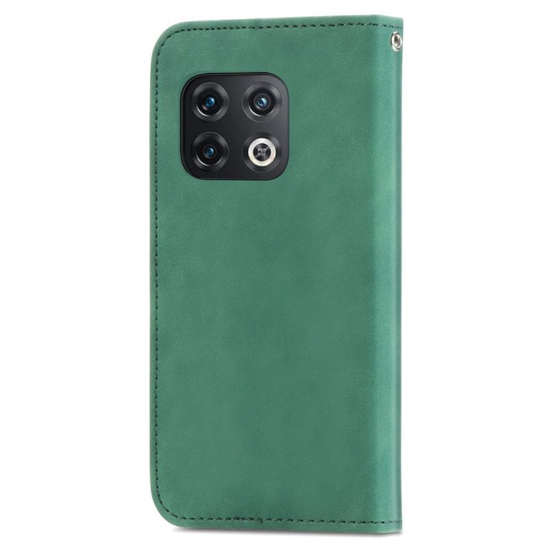 Folio Cover OnePlus 10 Pro 5G Custodia in pelle Caramella