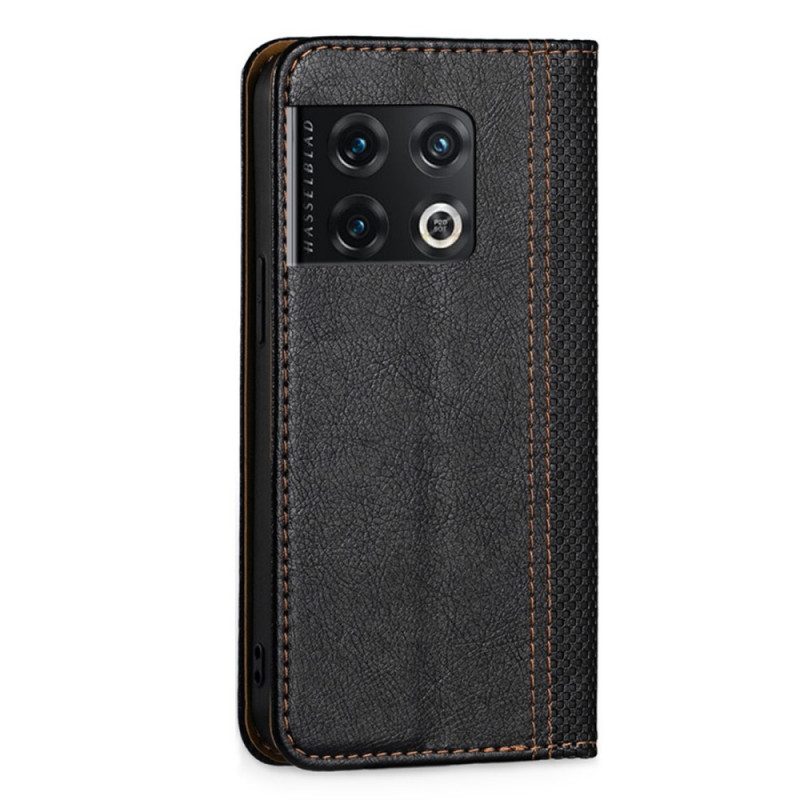 Folio Cover OnePlus 10 Pro 5G Custodia in pelle Ecopelle Vintage